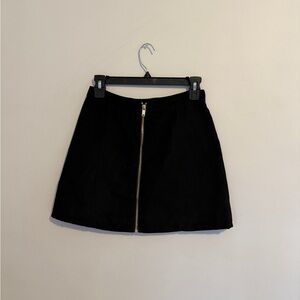 H&M Black Mini Skirt with Zipper